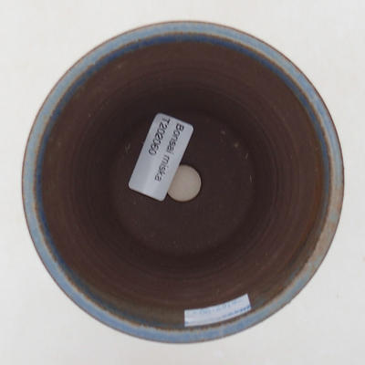Keramische Bonsai-Schale 10 x 10 x 13,5 cm, Farbe blau - 3