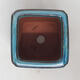 Bonsaischale aus Keramik 8,5 x 8,5 x 13 cm, Farbe blau - 3/3