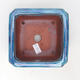 Bonsaischale aus Keramik 11 x 11 x 7,5 cm, Farbe blau - 3/3