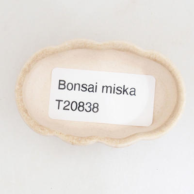 Mini Bonsai Schüssel 5,5 x 3,5 x 2 cm, beige Farbe - 3