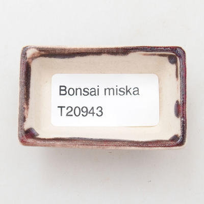 Mini Bonsai Schüssel 5,5 x 3 x 1,5 cm, Farbe rot - 3
