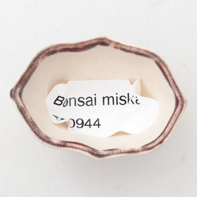 Mini Bonsai Schüssel 4,5 x 3 x 2 cm, Farbe rot - 3