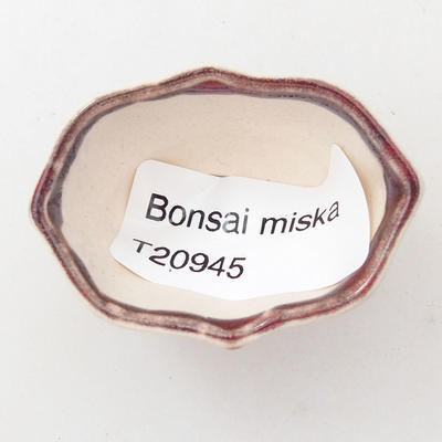 Mini Bonsai Schüssel 4,5 x 3 x 2 cm, Farbe rot - 3