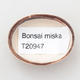 Mini Bonsai Schüssel 4,5 x 3,5 x 2 cm, Farbe rot - 3/3