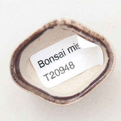 Mini Bonsai Schüssel 4,5 x 3,5 x 2 cm, Farbe rot - 3