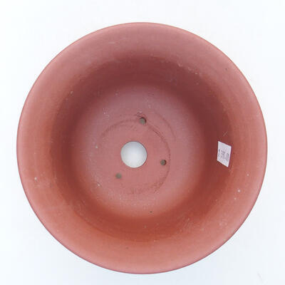 Bonsaischale aus Keramik 13,5 x 13,5 x 9 cm, Ziegelfarbe - 3