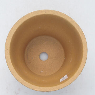 Bonsaischale aus Keramik 10,5 x 10,5 x 10 cm, Farbe Ocker - 3