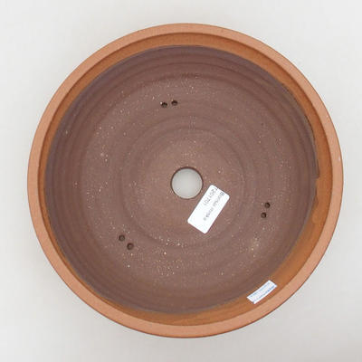 Keramische Bonsai-Schale 24,5 x 24,5 x 6,5 cm, braune Farbe - 3