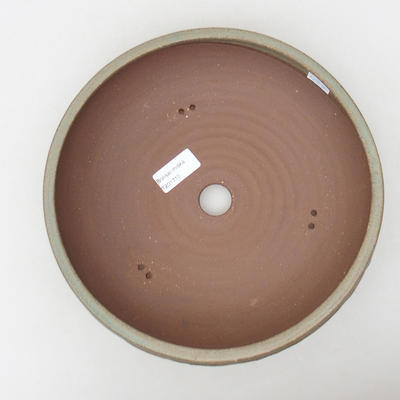 Keramik Bonsai Schüssel 25 x 25 x 7 cm, Farbe grün - 3
