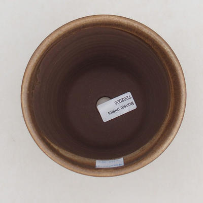 Keramische Bonsai-Schale 13 x 13 x 12,5 cm, braune Farbe - 3