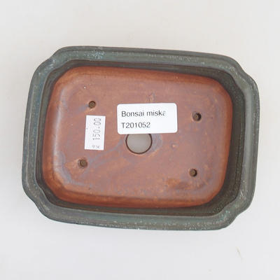Keramische Bonsai-Schale 13 x 10 x 3,5 cm, graue Farbe - 3