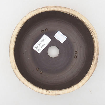 Keramik Bonsai Schüssel 16 x 16 x 6 cm, Farbe rissig - 3