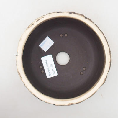 Keramik Bonsai Schüssel 14 x 14 x 6 cm, Farbe rissig - 3