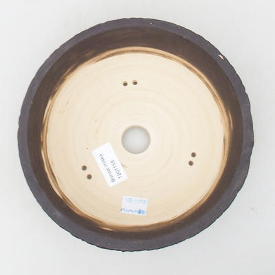 Keramische Bonsai-Schale 19 x 19 x 6,5 cm, Farbe rissig - 3