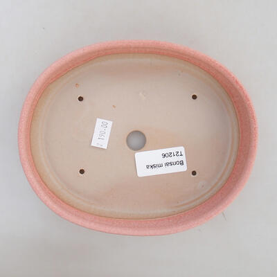 Bonsaischale aus Keramik 16,5 x 13,5 x 4 cm, Farbe Rosa - 3