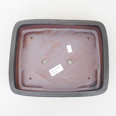 Keramische Bonsai-Schale 26 x 20 x 6,5 cm, graue Farbe - 3