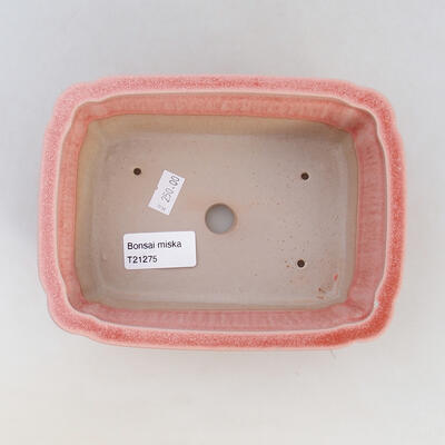 Bonsaischale aus Keramik 16 x 12 x 5,5 cm, Farbe rosa - 3