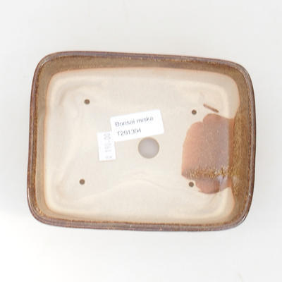 Keramik Bonsai Schüssel 15 x 12 x 4,5 cm, braune Farbe - 3