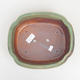 Keramik Bonsai Schüssel 24 x 21 x 7 cm, Farbe grün - 3/4