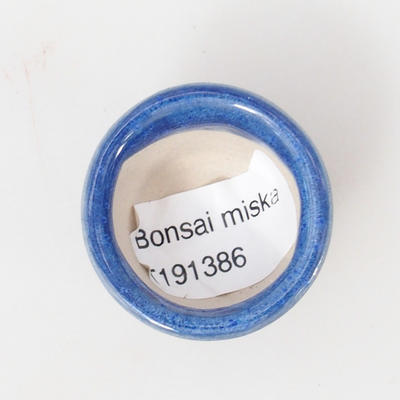 Mini Bonsai Schale 4 x 4 x 3 cm, Farbe blau - 3
