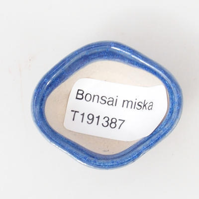 Mini-Bonsaischale 4,5 x 4 x 2 cm, Farbe blau - 3