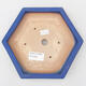 Keramik-Bonsaischale 19,5 x 17 x 3,5 cm, Farbe Blau - 3/3