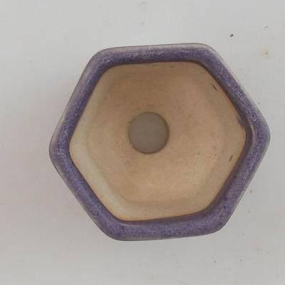Mini-Bonsaischale 4,5 x 4,5 x 3,5 cm, Farbe violett - 3