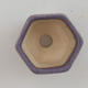 Mini-Bonsaischale 4,5 x 4,5 x 3,5 cm, Farbe violett - 3/3