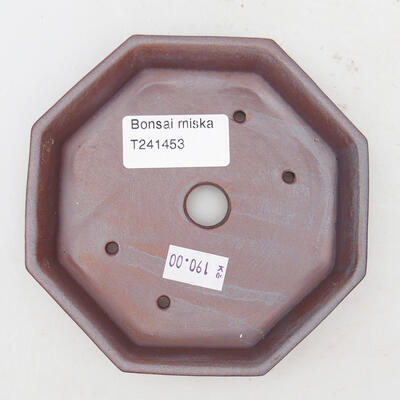 Keramik-Bonsaischale 12,5 x 11,5 x 2 cm, metallische Farbe - 3