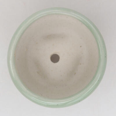 Keramik-Bonsaischale 4,5 x 4,5 x 3 cm, Farbe grün - 3