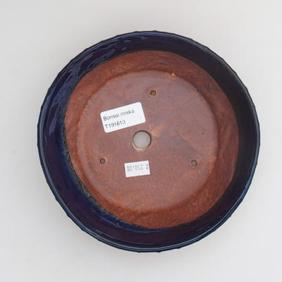 Keramik Bonsai Schüssel 17 x 17 x 4,5 cm, Farbe blau - 3