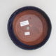 Keramik Bonsai Schüssel 17 x 17 x 4,5 cm, Farbe blau - 3/4