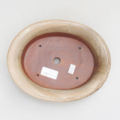 Keramik Bonsai Schüssel 22 x 17 x 6 cm, Farbe beige - 3