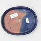 Keramik Bonsaischale 17,5 x 13,5 x 2 cm, Farbe blau - 3/4