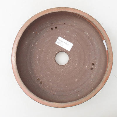 Keramische Bonsai-Schale 21 x 21 x 6,5 cm, Farbe rot - 3