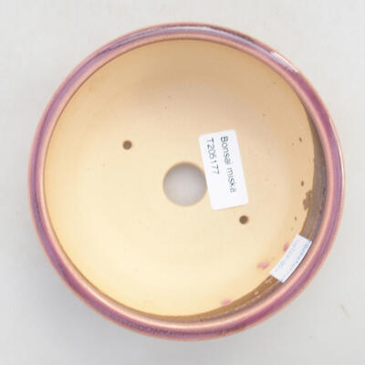 Keramische Bonsai-Schale 13,5 x 13,5 x 5 cm, Farbe lila - 3