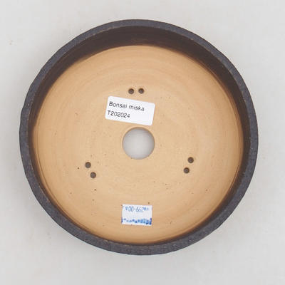 Keramische Bonsai-Schale 17 x 17 x 5,5 cm, Farbe rissig - 3