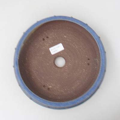 Keramik Bonsai Schüssel - 23,5 x 23,5 x 5,5 cm, blaue Farbe - 3