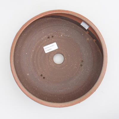 Keramik Bonsai Schüssel - 24 x 24 x 6,5 cm, rote Farbe - 3
