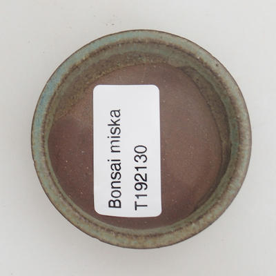 Keramik Bonsaischale 5,5 x 5,5 x 1,5 cm, Farbe grün - 3