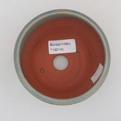 Bonsaischale aus Keramik 10,5 x 10,5 x 7,5 cm, Farbe blau - 3