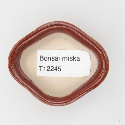 Mini Bonsai Schüssel 6 x 5 x 2,5 cm, Farbe braun - 3