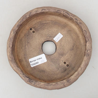 Keramik Bonsai Schüssel 17 x 17 x 4,5 cm, graue Farbe - 2. Qualität - 3