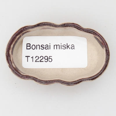 Mini Bonsai Schale 5,5 x 3,5 x 1,5 cm, Farbe rot - 3