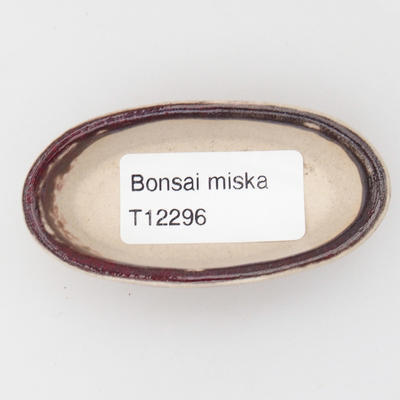Mini-Bonsaischale 7 x 3,5 x 2 cm, Farbe rot - 3