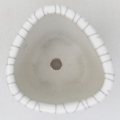 Keramik-Bonsaischale 4 x 4 x 3 cm, Farbe Raku - 3