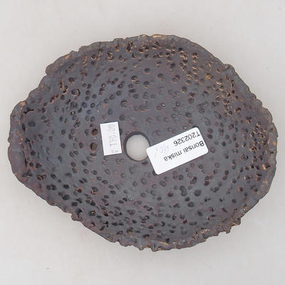 Keramik Bonsai Schüssel 15 x 12 x 4,5 cm, graue Farbe - 2. Qualität - 3