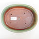 Keramik Bonsai Schüssel 22 x 17 x 5 cm, braun-grüne Farbe - 3/4