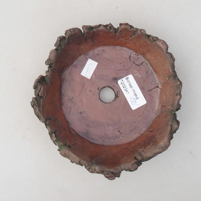 Keramik Bonsai Schüssel 14 x 14 x 4 cm, graue Farbe - 2. Qualität - 3