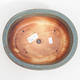 Keramik-Bonsaischale 23,5 x 19,5 x 8 cm, braun-blaue Farbe - 3/4